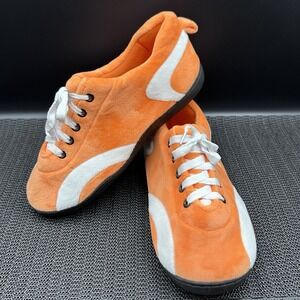 Comfy Feet Tennessee Volunteers Plush Slippers Orange UT Logo Adult Medium